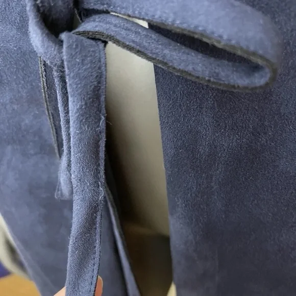 BCBGenerstion Buffalo Plaid Vest Duster Womens M Sleeveless Red Blue Western - Picture 9 of 10